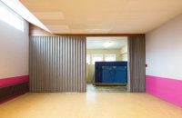 Lederfaltwand Sportraum