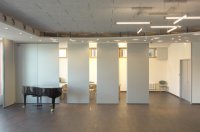 Raumtrennwand geoeffnet